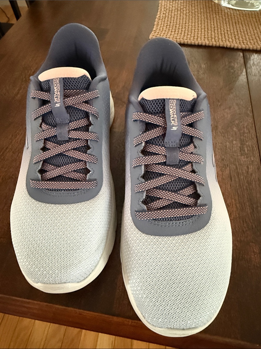 Skechers women’s slip in Baby blue with pink Sneakers - brand new 8.5